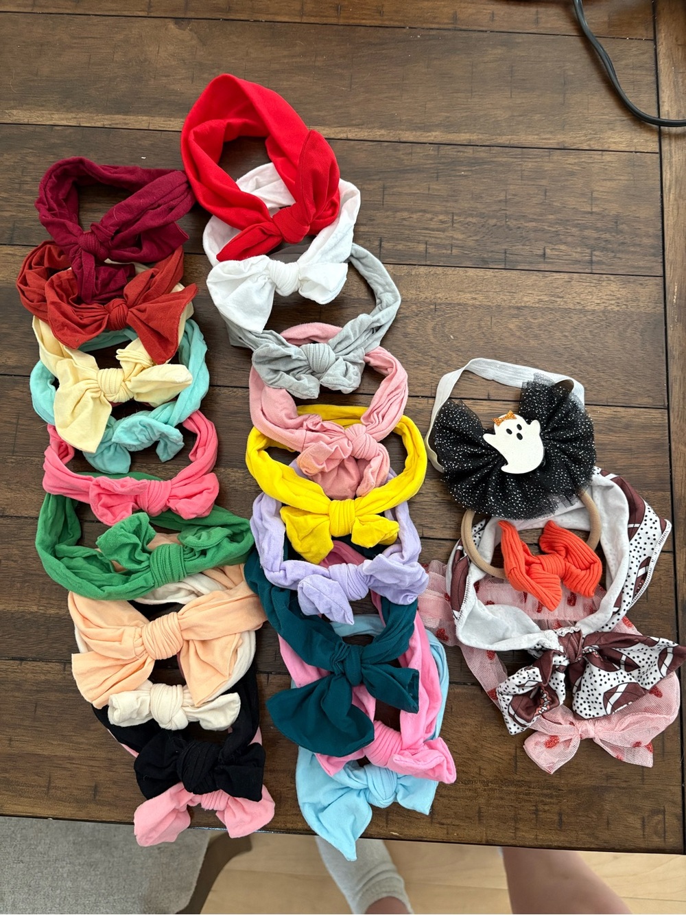 23 Assorted Kids Bow Headbands - Multi-Color Set - Picture 2 of 2